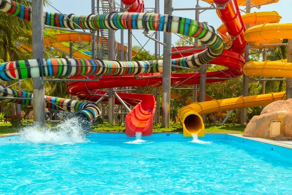 Aquapark, vodní park — Stock fotografie