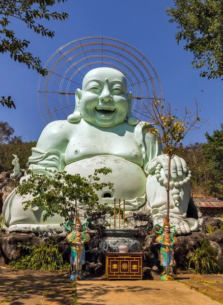 Keramické bílé Buddha — Stock fotografie