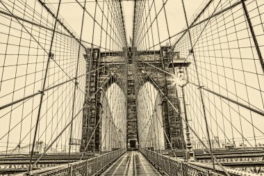 New York 'taki Brooklyn Köprüsü