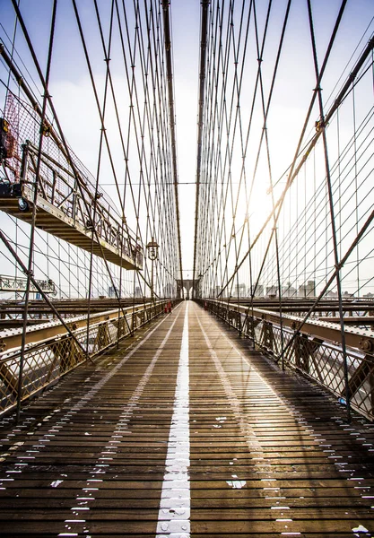 Puente de Brooklyn en Nueva York — Foto de Stock