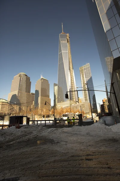 New york city - Ocak 03: nyc dünya trad inşaatı — Stok fotoğraf