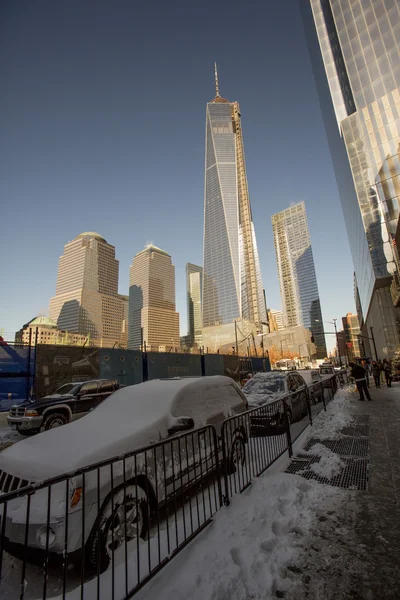 ニューヨーク - 1 月 3日: ニューヨークの世界のトラッドの建設 — ストック写真