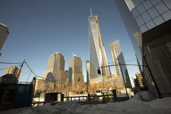 NEW YORK CITY - January 03: The construction of NYC's World Trad — Stock Photo, Image