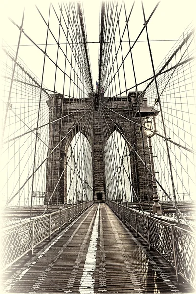 Puente de Brooklyn en Nueva York — Foto de Stock