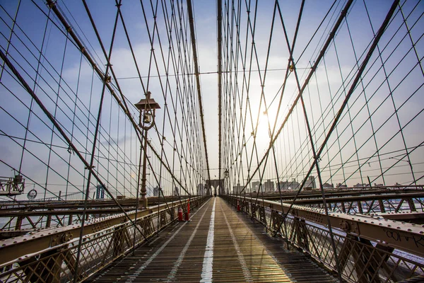 New York 'taki Brooklyn Köprüsü — Stok fotoğraf