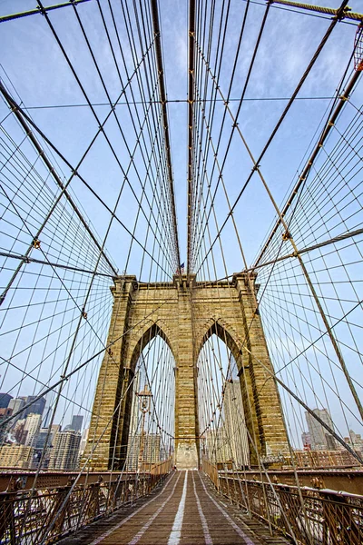 Puente de Brooklyn en Nueva York — Foto de Stock