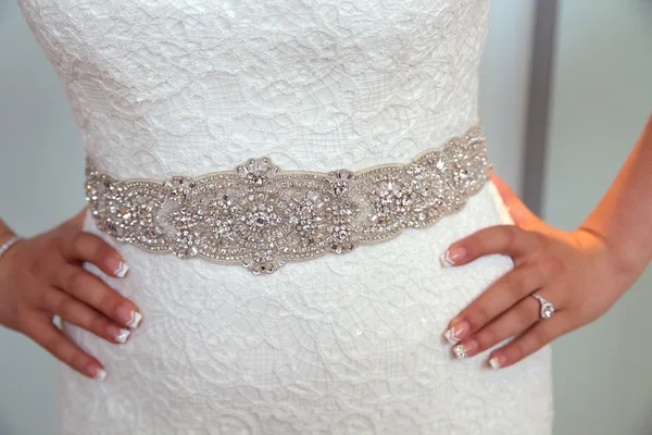 White wedding dress — Stock Photo, Image