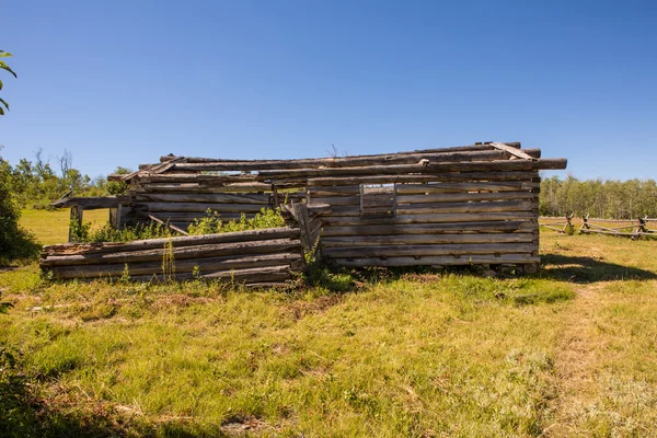 田園風景の中の古い農家の家 — ストック写真