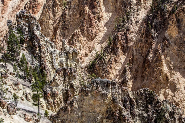 Marele Canion al Pietrei Galbene din Parcul Național Yellowstone, Wy — Fotografie, imagine de stoc