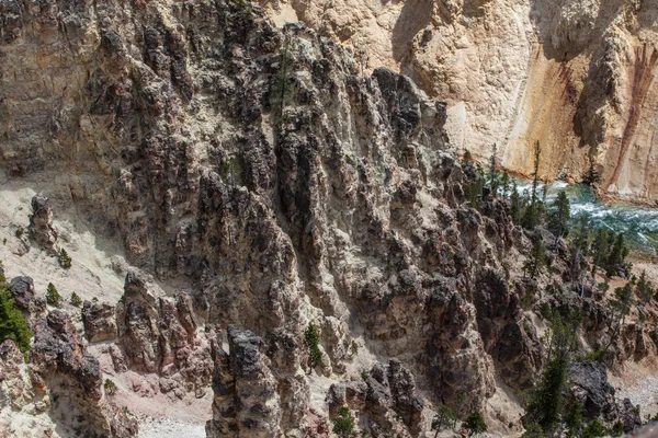 Marele Canion al Pietrei Galbene din Parcul Național Yellowstone, Wy — Fotografie, imagine de stoc