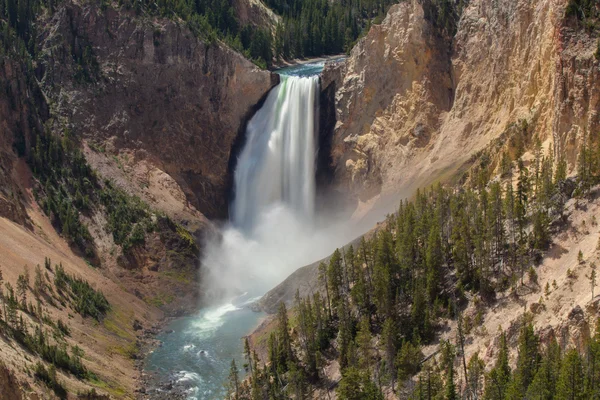 Lägst faller på grand canyon i yellowstone — Stockfoto