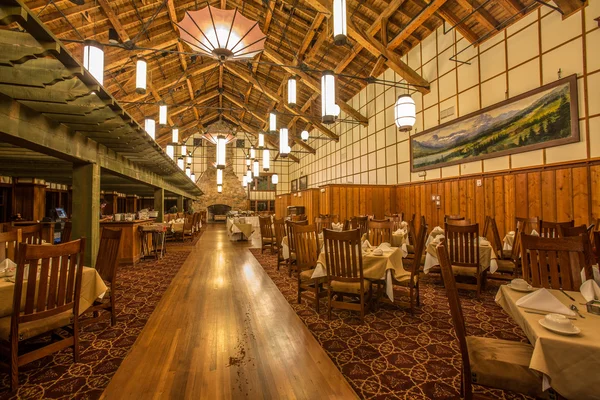 National Historic Landmark - Many Glacier Hotel interior — Stock Photo, Image