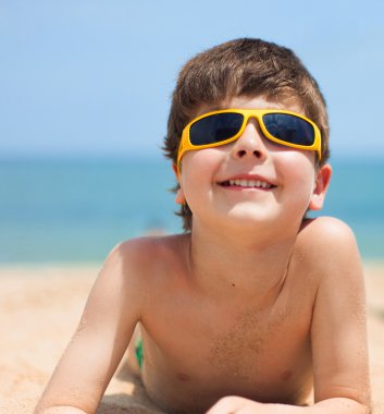 Tatlı çocuğun portresi.