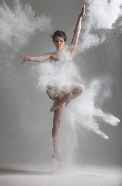 Flour dance — Stock Photo, Image