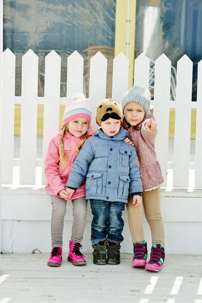 Tres niños graciosos —  Fotos de Stock