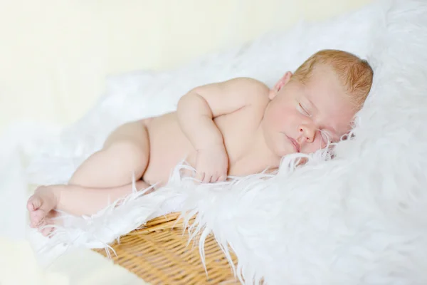 生まれたばかりの赤ちゃんは寝ています。 — ストック写真