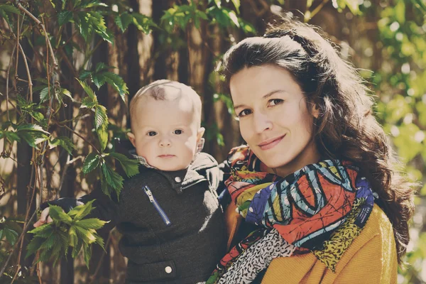 Mother and baby son — Stock Photo, Image