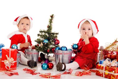 two little santa