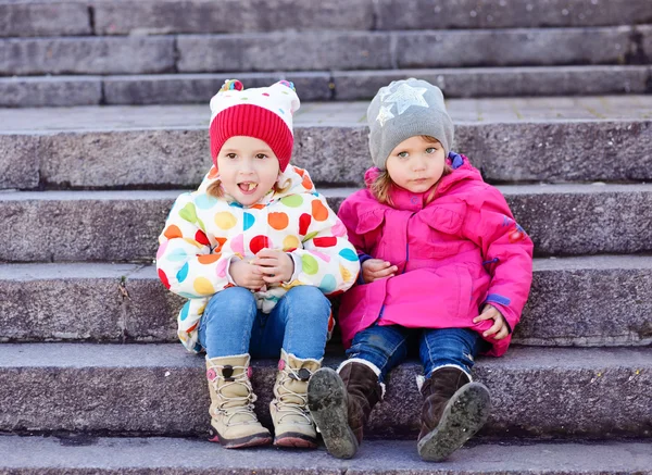 Two toddler friends — Stock Photo, Image
