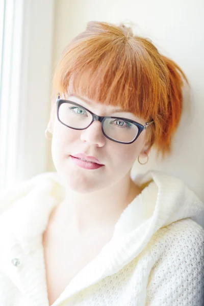 Young woman with glasses — Stock Photo, Image