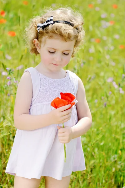 Schattig peuter meisje — Stockfoto