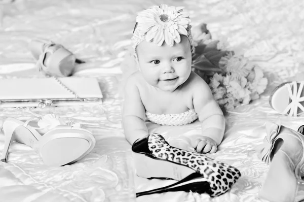 Moda bebê menina — Fotografia de Stock