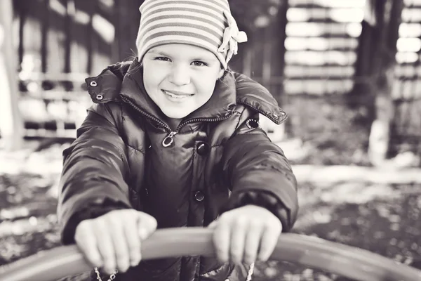 Girl on the playground — Stock Photo, Image