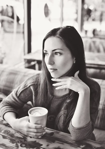 Morning coffee in fall — Stock Photo, Image