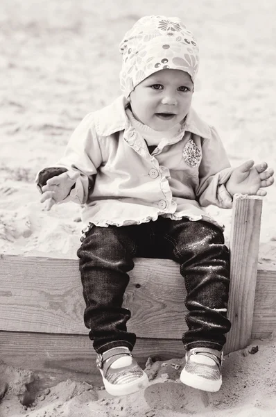 Stylish toddler girl — Stock Photo, Image