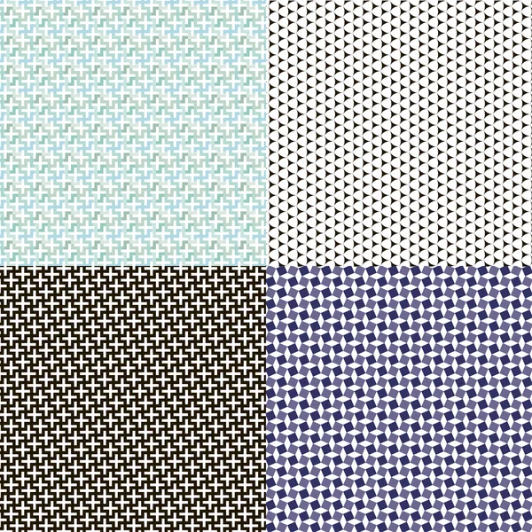 A set of four textures — Stock Vector