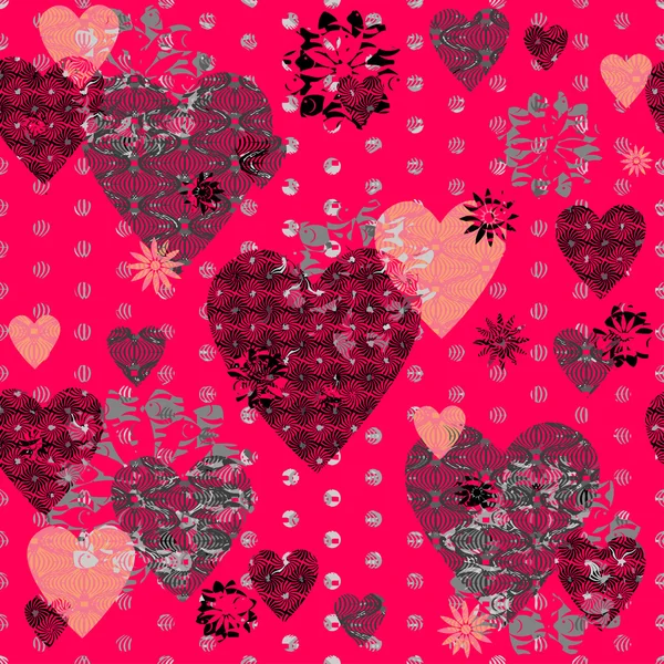 Seamless valentine pattern — Stock Vector