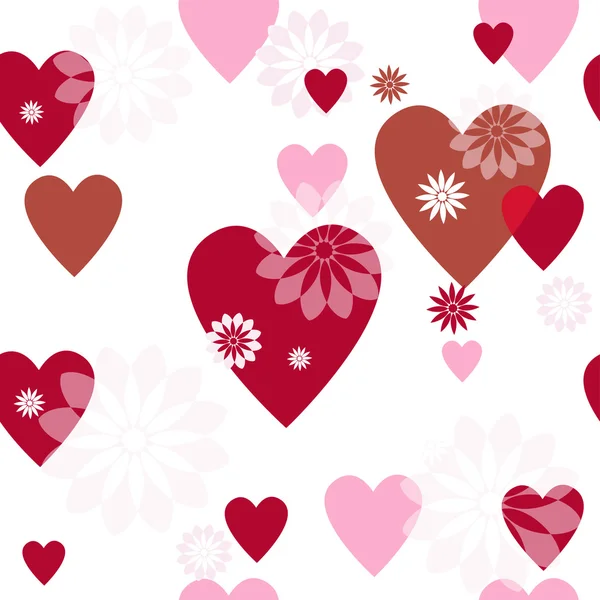 Motif sans couture Saint-Valentin — Image vectorielle