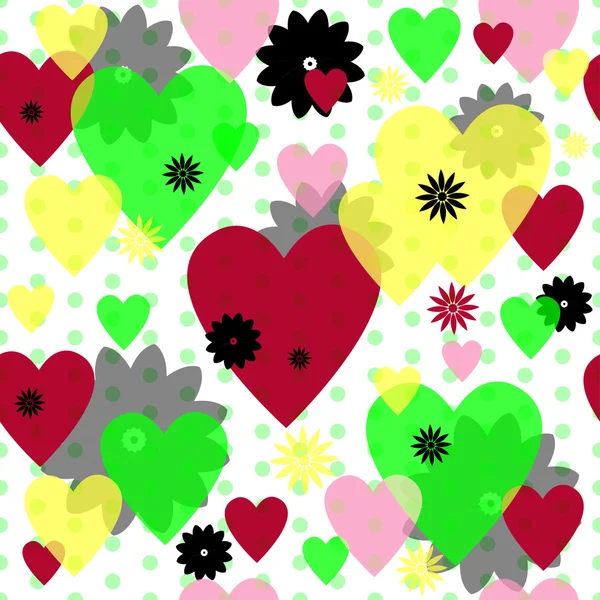 Seamless valentine pattern — Stock Vector