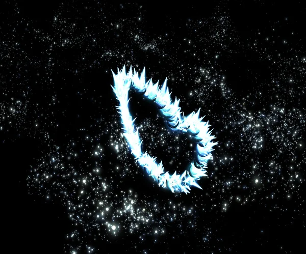 Gizemli ışıltısı içinde uzak bir galaksi — Stok fotoğraf