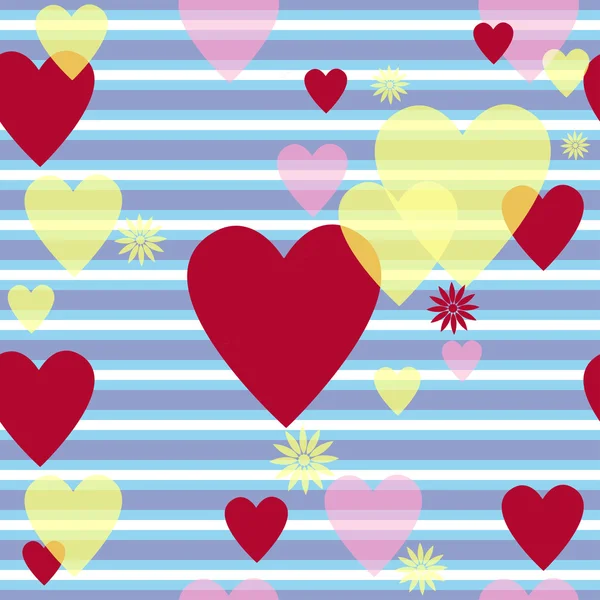 Motif sans couture Saint-Valentin — Image vectorielle