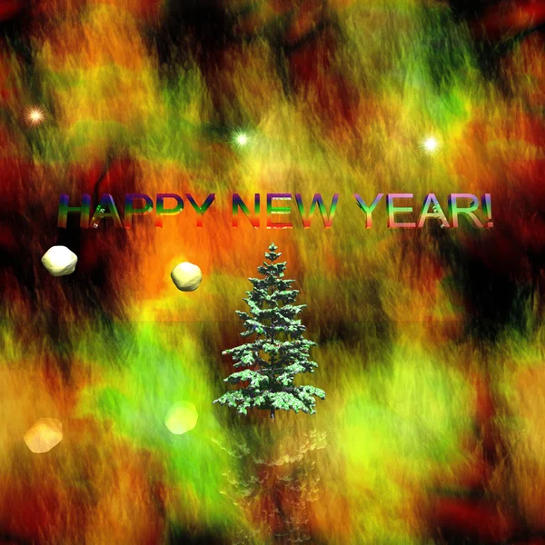 Creative New Year's greetings — Stock Photo, Image