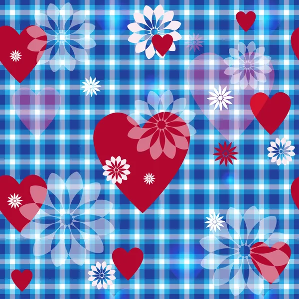 Seamless valentine pattern — Stock Vector