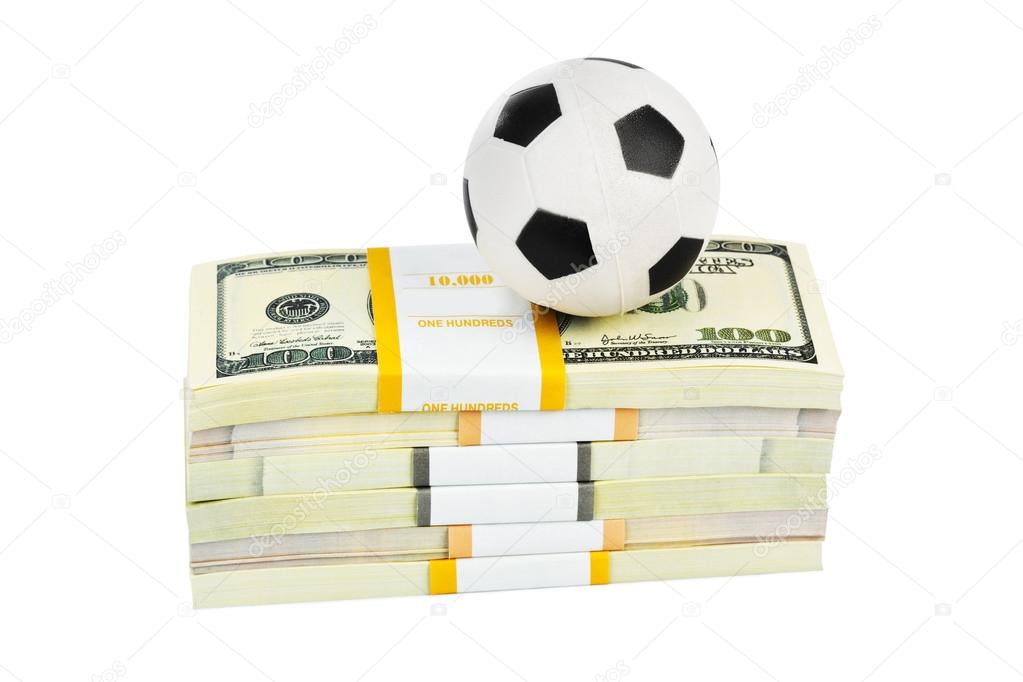 Money and soccer ball