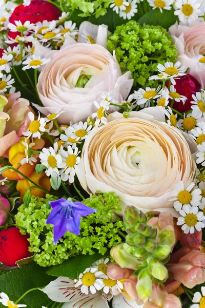 Bloemen boeket - natuur floral achtergrond — Stockfoto