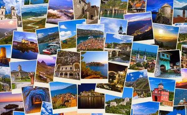 Stack of Montenegro and Bosnia travel images (my photos) — Stock Photo, Image