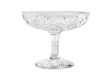 Meyveler için kristal vazo