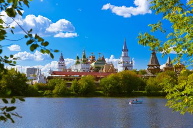 Izmailovo Kremlin ve göl - Moskova Rus