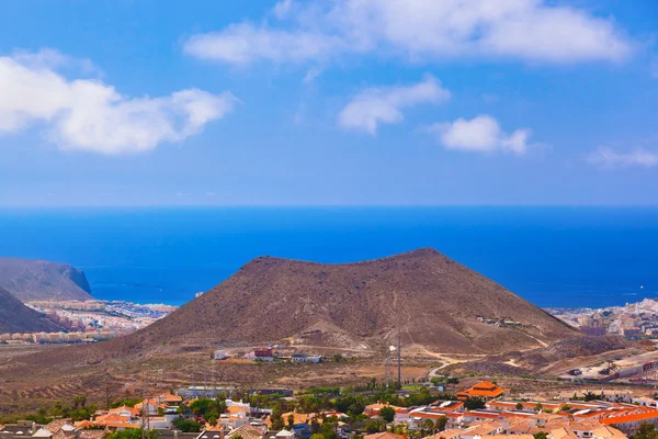 Praia Los Cristianos na ilha de Tenerife - Canário — Fotografia de Stock