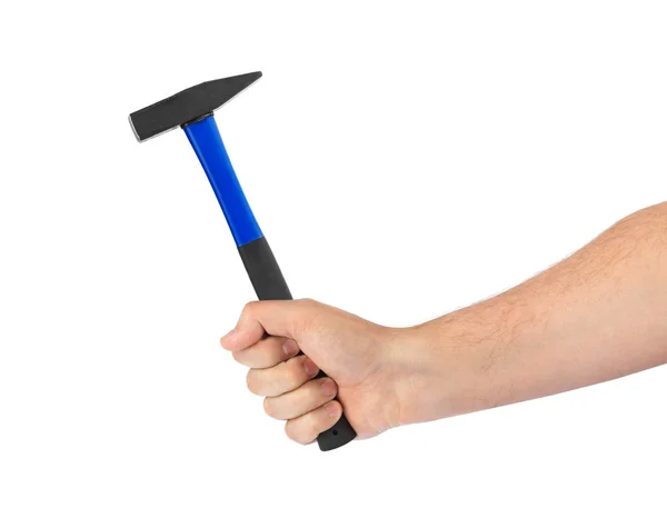 Hand with hammer — Stock Photo, Image