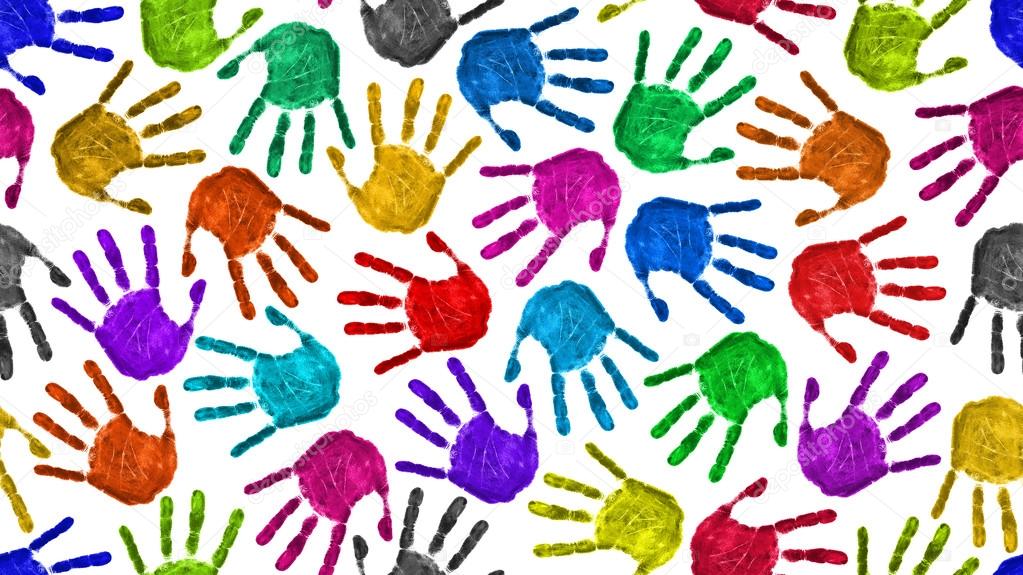 Seamless hands background