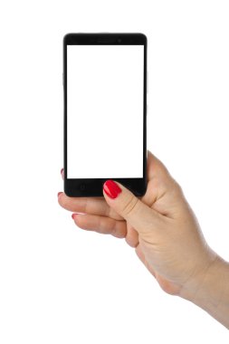 Akıllı telefonlu el.