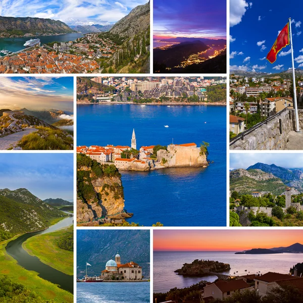 Collage von Reisebildern aus Montenegro (meine Fotos) — Stockfoto