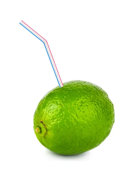 Lime and straw — Stock Photo, Image