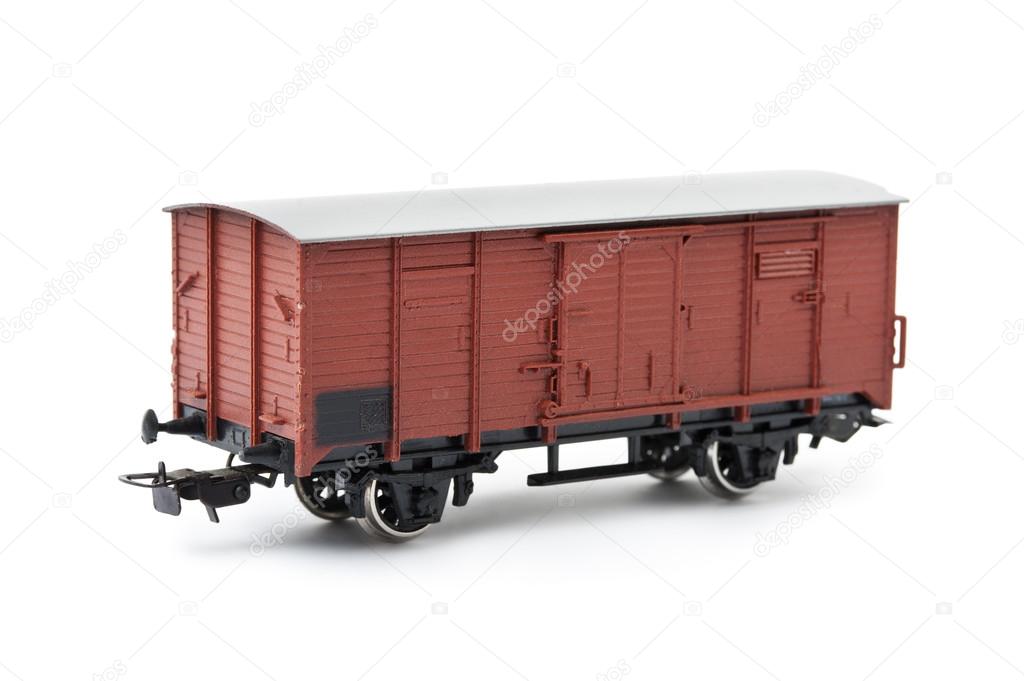Cargo wagon - isolated on white background