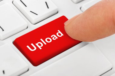 Bilgisayar dizüstü klavye ile Upload anahtar